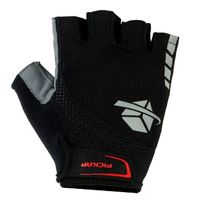 Guante dedos cortos Pickap Expedition talla XL, malla transpirable, relleno gel, cierre de velcro, piezas de silicona para mejor agarre, negro