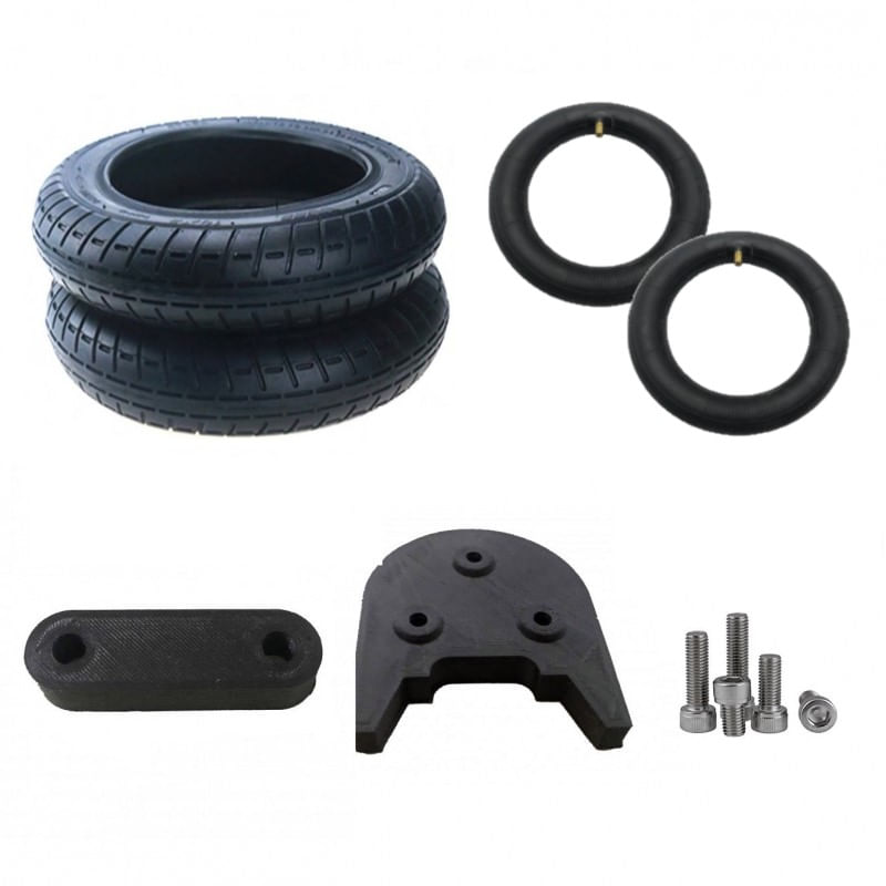 Imagen 1 del producto Kit de conversión de llantas New Image para Xiaomi M365 2 llantas/2 cámaras 10"" + 1 kit de elevación