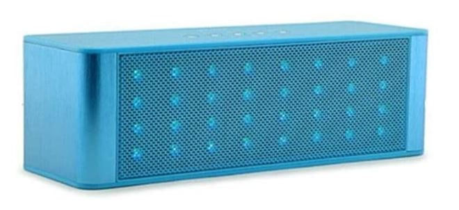 Imagen 2 del producto Parlante bluetooth Coolbox led, batería recargable, azul