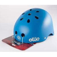 Casco Ollie estilo urbano talla M color azul mate, regulable, correa ajustable, 11 vías de ventilación, EPS, tamaño de cabeza 54-58 cm