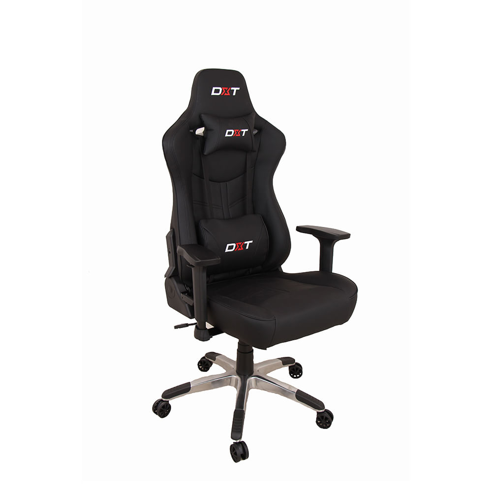 Imagen 2 del producto Silla de oficina DXT reclinable 180°, cuero PU, 150 kg, negro