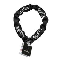 Cadena antirrobo Luma Escudo 38 acero templado, llave reversible, negro