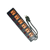 Supresor de pico Opalux 6 tomas con switch independiente 3 m