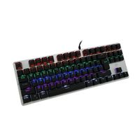 Teclado gamer alámbrico HP GK200, conexión USB, mecánico, RGB