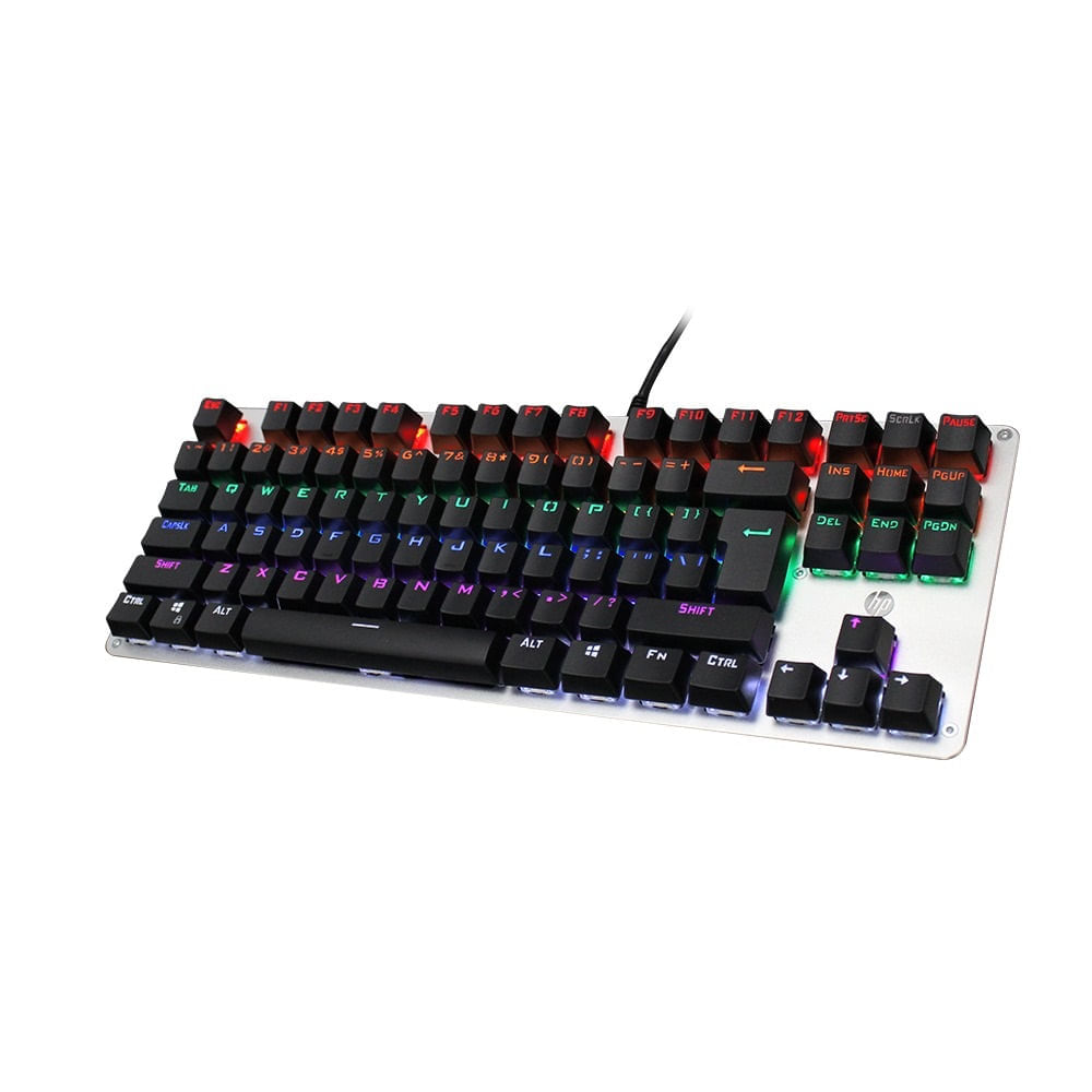Imagen 2 del producto Teclado gamer alámbrico HP GK200, conexión USB, mecánico, RGB
