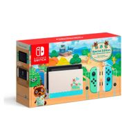 Consola Nintendo Switch Animal Crossing Edition 32GB + 2 controles Joy-Con, verde y azul pastel