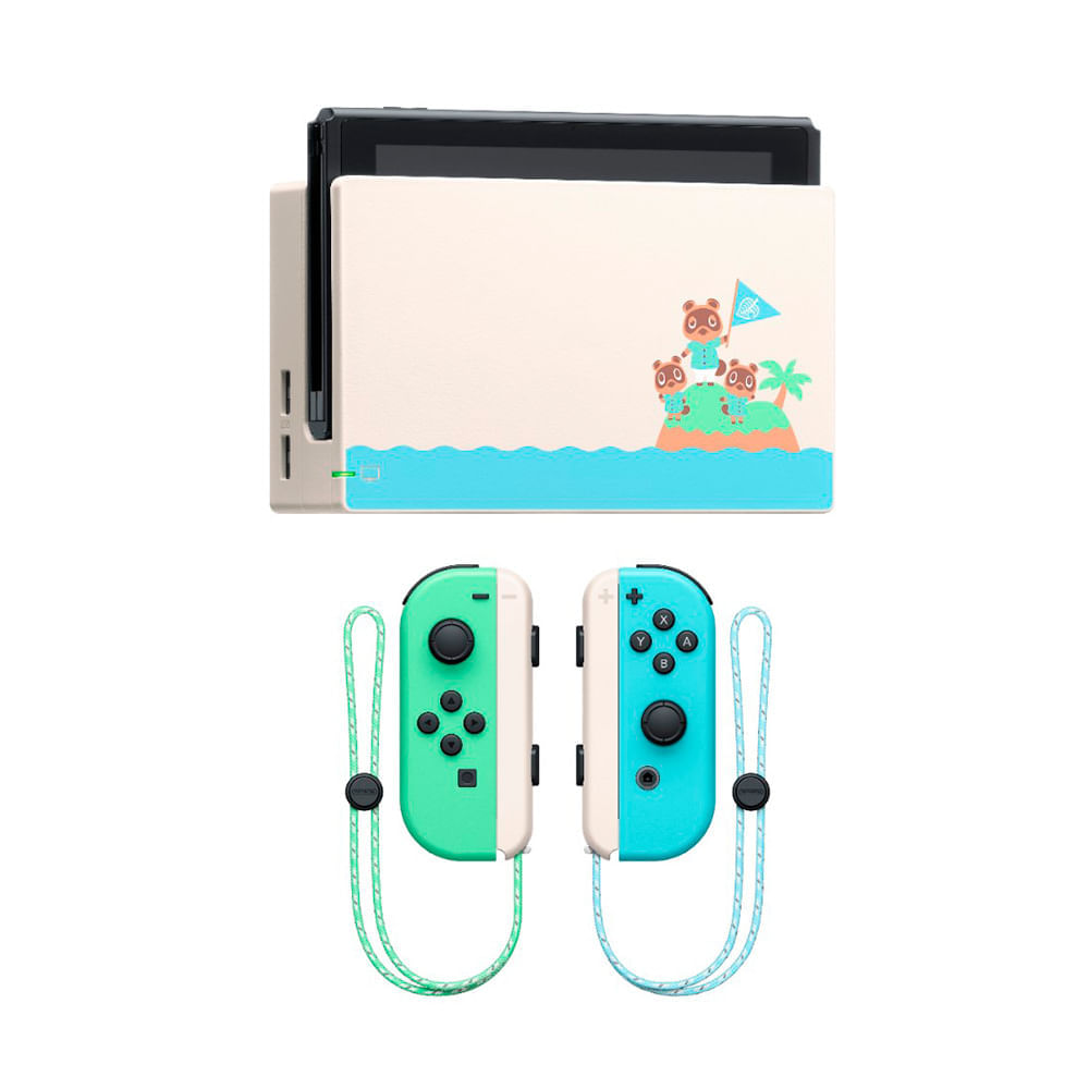 Imagen 2 del producto Consola Nintendo Switch Animal Crossing Edition 32GB + 2 controles Joy-Con, verde y azul pastel