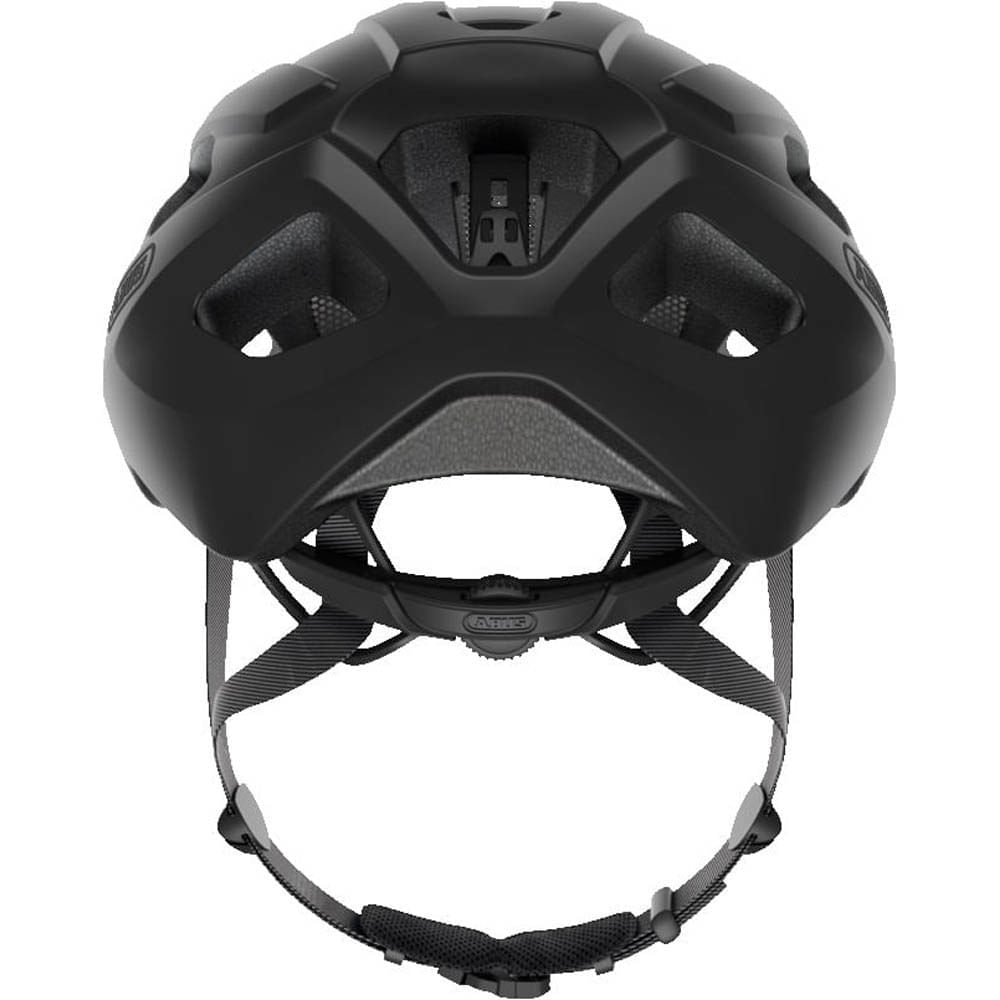Imagen 2 del producto Casco deportivo Macator Velvet Black talla L, núcleo EPS carcasa de policarbonato, 5 entradas y 8 salidas de aire, ajustable tamaño de cabeza 58-62cm