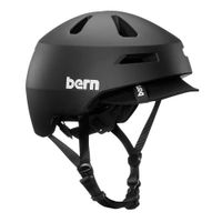 Casco Bern Brentwood 2.0 L estilo urbano, visera suave, 59-62 cm, negro mate