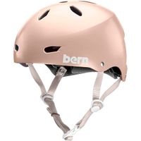 Casco Brighton EPS talla M, color rosa satinado, ABS de capa delgada forrado con espuma EPS, forro de control de humedad, tamaño de cabeza 55.5-57 cm