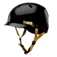 Casco Lenox EPS talla M color negro satinado, con visera dura, sistema de retención ajustable con dial Crank-Fit, tamaño de cabeza: 55.5-59 cm