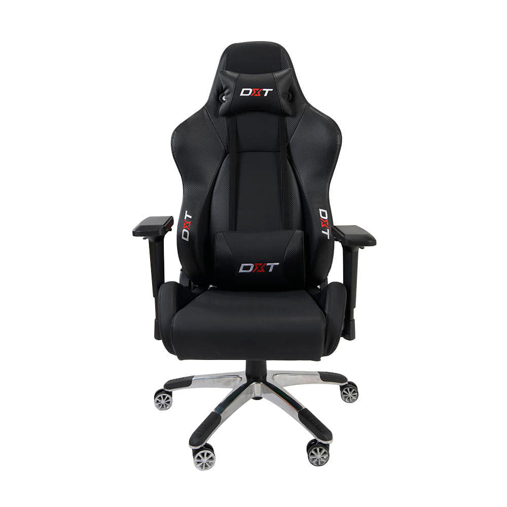 Imagen 2 del producto Silla gamer DXT Carbon Fiber Black gas lift clase 4, tapiz cuero pu, máx. 150 kg negro