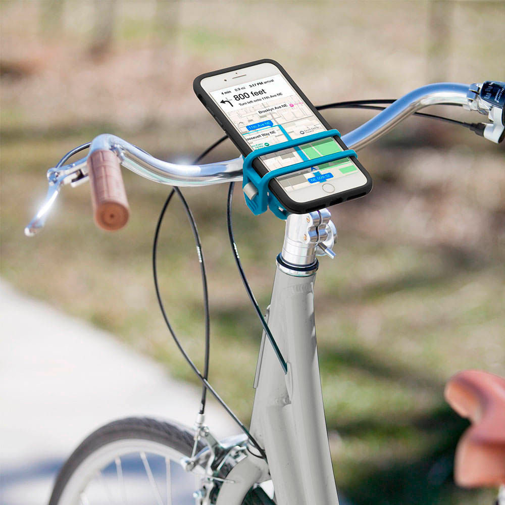 Imagen 2 del producto Soporte universal de celular para bicicletas y moto Nite Ize + incluye abrebotellas, celeste