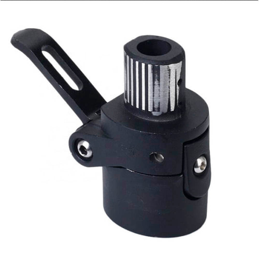 Imagen 2 del producto Montaje de base de plegado de repuesto para poste de scooter eléctrico Xiaomi M365, color negro, aleación de aluminio