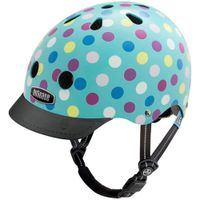 Casco Little Cake Pops talla XS, exterior duro hecho de ABS 360° reflectante, EPS en el interior, 3 juegos de espuma, tamaño de cabeza: 48-52 cm