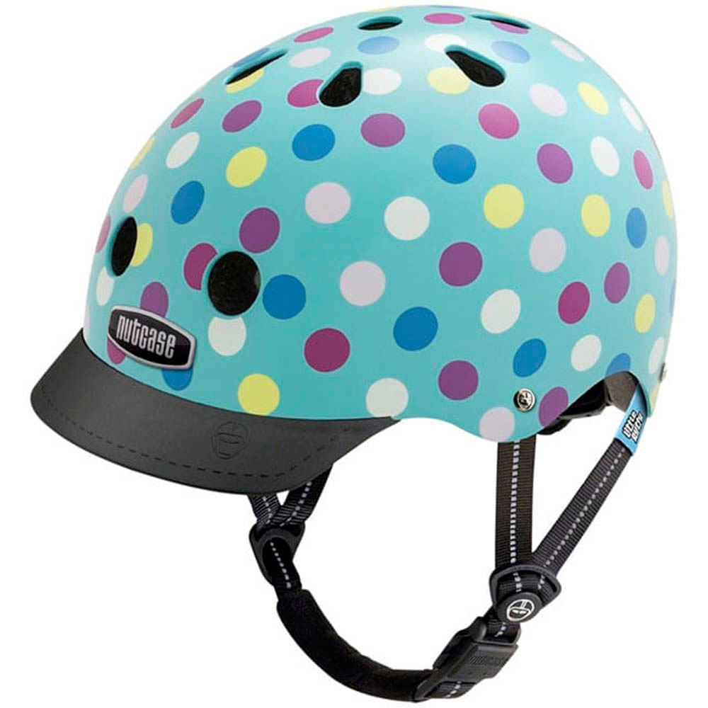 Imagen 2 del producto Casco Little Cake Pops talla XS, exterior duro hecho de ABS 360° reflectante, EPS en el interior, 3 juegos de espuma, tamaño de cabeza: 48-52 cm