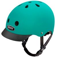 Casco Street talla S color Malachite, exterior duro hecho de ABS 360° reflectante con EPS en el interior y 11 orificios, tamaño de cabeza: 52-56 cm