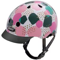 Casco Street talla S color Pebbles, exterior duro hecho de ABS 360° reflectante con EPS en el interior y 11 orificios, tamaño de cabeza: 52-56 cm
