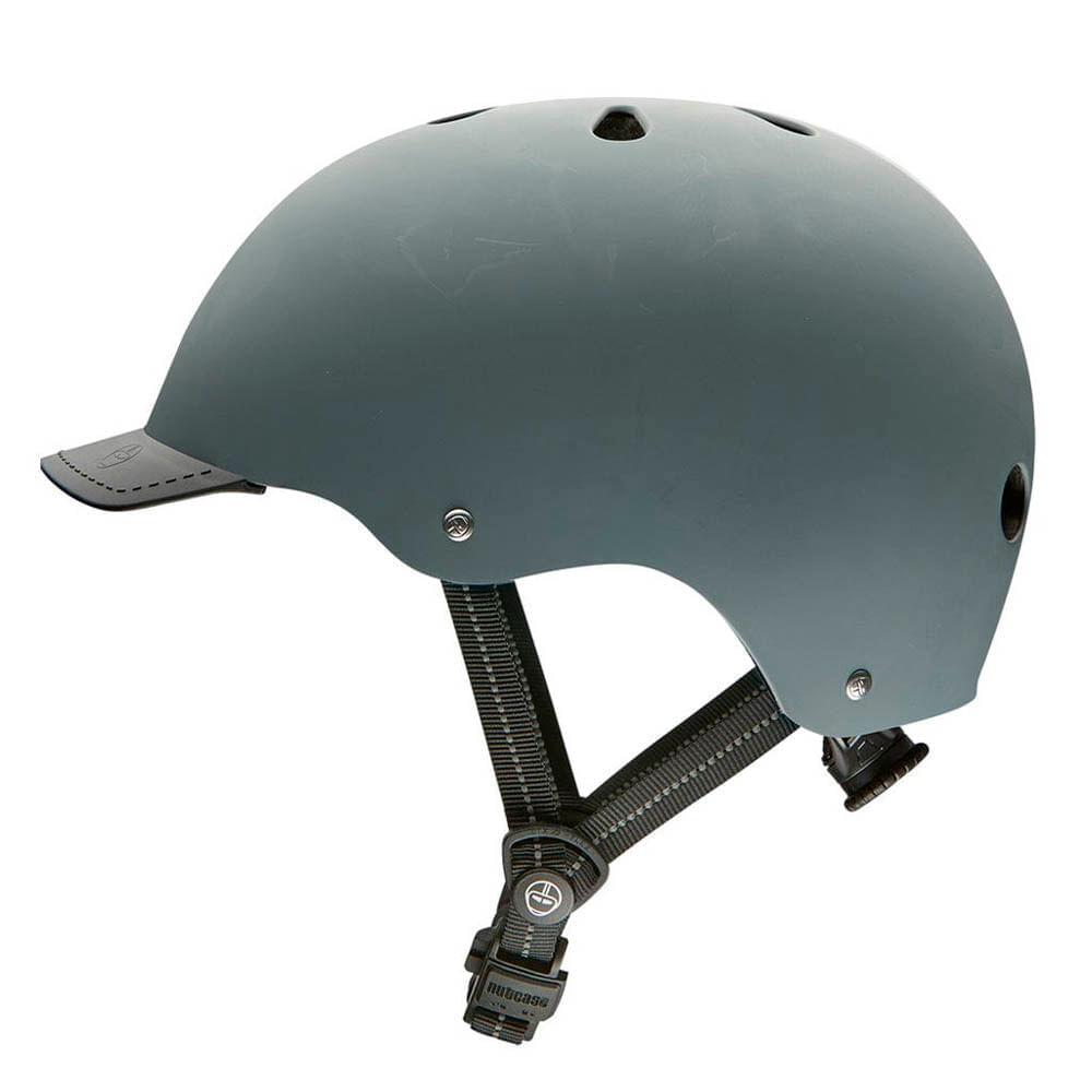 Imagen 2 del producto Casco Street talla M color Shark Skin, carcasa duradera de ABS moldeado por inyección con espuma EPS protectora, tamaño de cabeza: 56-60 cm