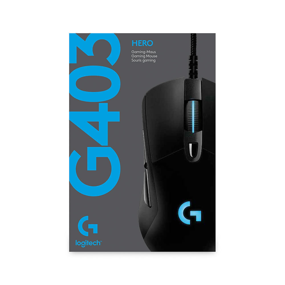 Imagen 2 del producto Mouse gamer alámbrico Logitech G403 Hero, usb, 25600 dpi,  6 botones, luces RGB