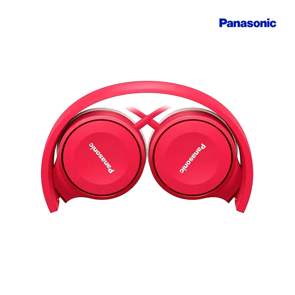 Imagen 2 del producto Audífonos on ear con micrófono Panasonic HF100ME almohadillas alcolchadas, conector 3.5 mm, control de llamadas, rojo