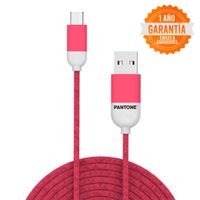 Cable micro usb a usb Pantone nylon 1.5 m durazno