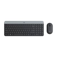 Kit Logitech Slim MK470 teclado y mouse, conexión USB, membrana