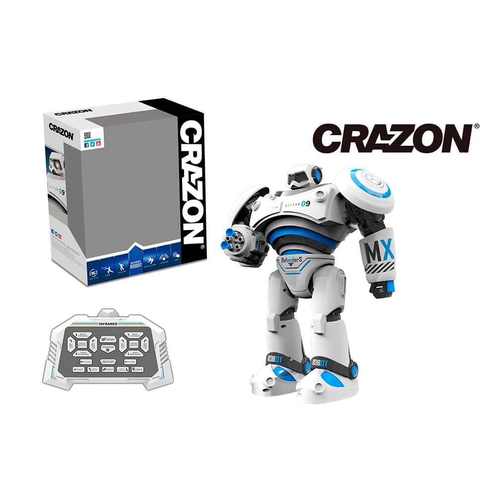 Imagen 2 del producto Robot a control remoto Crazon 1701A 3+ blanco con celeste