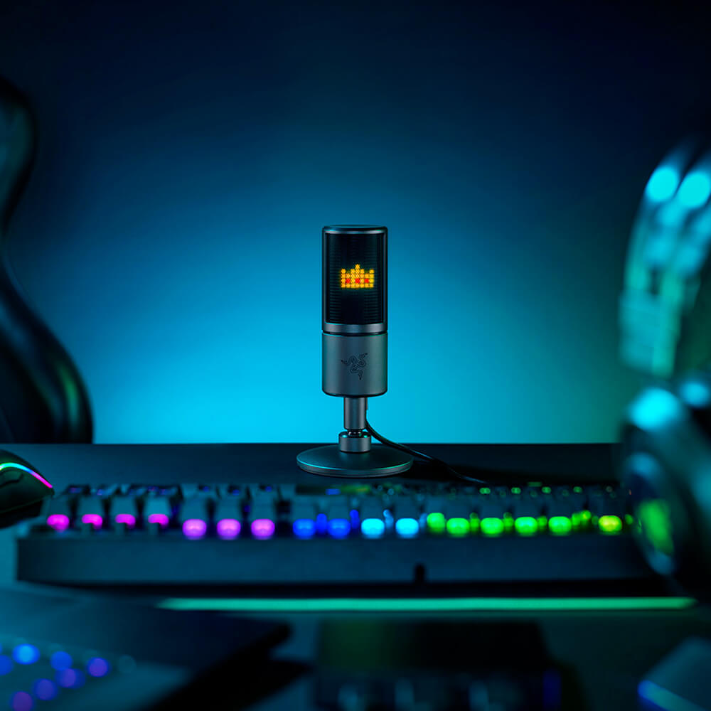 Imagen 2 del producto Micrófono Razer Seiren usb, hipercardioide, 100 Hz-20k Hz, pantalla LED de emoticons 8 bits