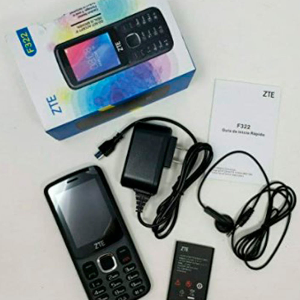 Imagen 2 del producto Celular ZTE F322 bluetooth, cámara, radio FM, 2.4"", negro