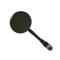 Espejo retrovisor para scooter Maceratta diámetro 7 cm, ajustable con reflectivo posterior, negro