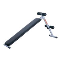 Banca plana Athletic Sit Up Bench 100 para abdominales, máx. 100 kg