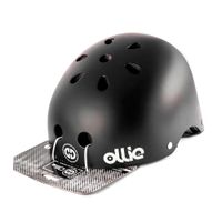 Casco Ollie estilo urbano talla L color negro mate, regulable, correa ajustable, 11 vías de ventilación, EPS, tamaño de cabeza 58-62 cm