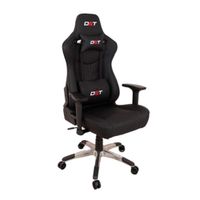 Silla de oficina DXT Titanium tapiz cuero PU espuma moldeadora negro