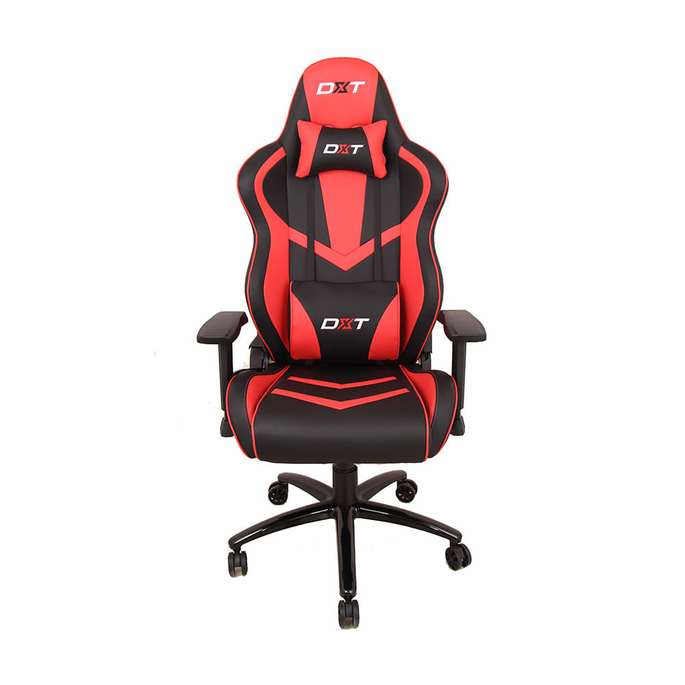 Imagen 2 del producto Silla gamer DXT Racing gas lift clase 4, tapiz cuero pu, máx. 150 kg rojo