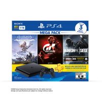 Consola PS4 1TB + Tom Clancy'S Rainbow Six Siege + Horizon Zero Dawn + Gran Turismo Sport + PS Plus 3 meses