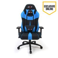 Silla gamer DXT Omega Sport Light gas lift clase 4, tapiz cuero pu, máx. 150 kg azul
