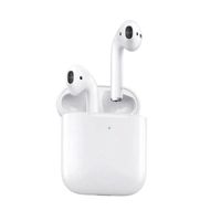 Audífonos bluetooth True Wireless Apple Airpods (2da generación) duración máx. 5 horas, control táctil, carga inalámbrica Qi,  blanco