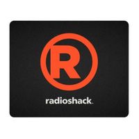 Mouse pad Radioshack S, 22cm x 18cm, antideslizante, negro