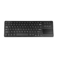 Teclado inalámbrico Coolbox Teraware touch pad, membrana, bluetooth, 6 teclas especiales, compatible smart TV, usa pilas, negro