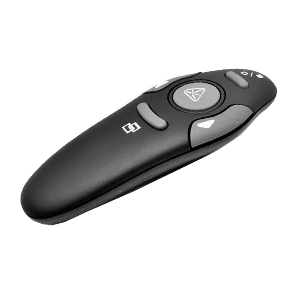 Presentador inalámbrico Coolbox, láser rojo, 2.4GHz, usa pilas, negro