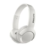 Audífonos bluetooth on ear Philips Bass+ micrófono incorporado, máx. 12 horas, control de música y llamdas, blanco