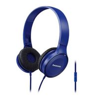 Audífonos on ear con micrófono Panasonic HF100ME almohadillas alcolchadas, conector 3.5 mm, control de llamadas, azul