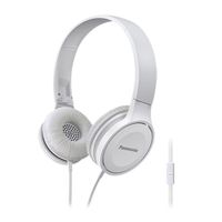 Audífonos on ear con micrófono Panasonic HF100ME almohadillas alcolchadas, conector 3.5 mm, control de llamadas, blanco