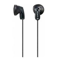 Audífonos in ear sin micrófono Sony MDR-E9LP conector 3.5 mm, negro