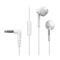 Audífonos in ear con micrófono Panasonic RP-TCM55E conector 3.5 mm, control para música y llamadas, blanco