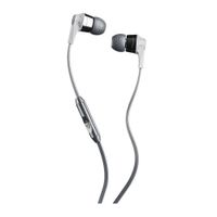 Audífonos in ear con micrófono Skullcandy Ink'd almohadillas de silicona, conector 3.5 mm, control de llamadas, gris cromo