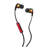 Audífonos in ear con micrófono Skullcandy Smokin Bud 2 cable plano, conector 3.5 mm, control de música y llamadas, negro