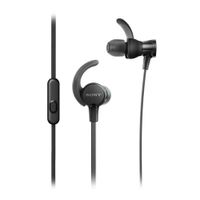 Audífonos in ear con micrófono Sony MDRXB510AS IPX5, conector 3.5 mm, control de llamadas, negro