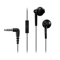Audífonos in ear con micrófono Panasonic RP-TCM55E conector 3.5 mm, control de música y llamadas, negro